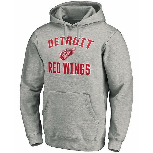 売れ筋がひ贈り物 メンズ アウター パーカー スウェットシャツ ファナティクス Men S Gray Hoodie Pullover Arch Victory Team Wings Red Detroit Gray パーカー サイズ Xl qhema Com