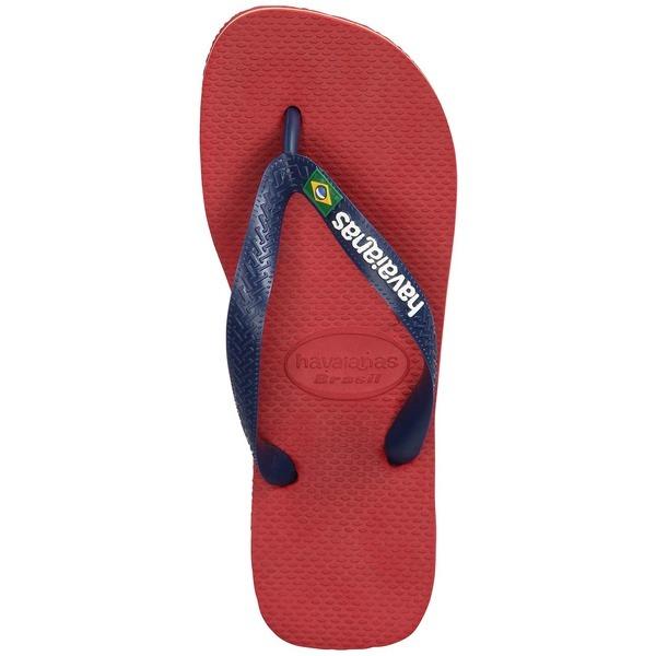 ハワイアナス サンダル シューズ メンズ Men's Brazil Logo Flip-Flop Sandals Dark Red｜asty-shop2｜05