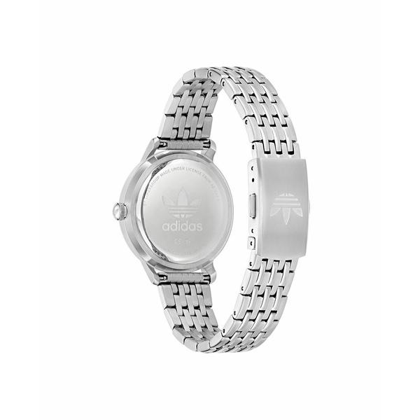 アディダス 腕時計 アクセサリー レディース Unisex Three Hand Code One Small Silver-Tone Stainless Steel Bracelet Watch 35mm Silver-Tone｜asty-shop2｜02