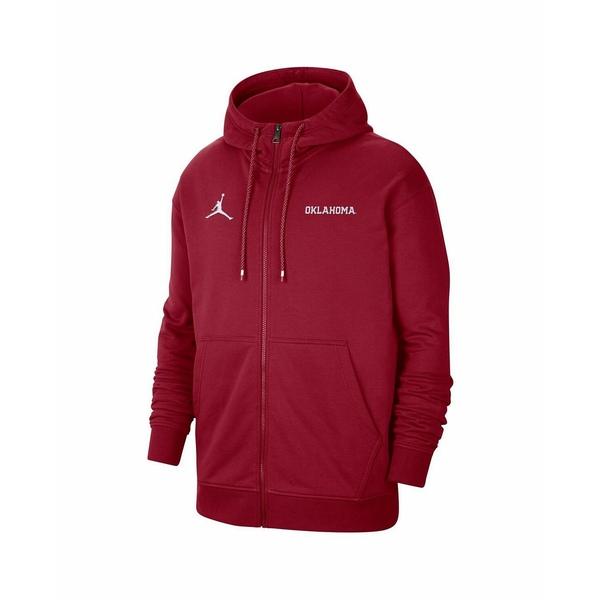 ジョーダン パーカー・スウェットシャツ アウター メンズ Men's Brand Crimson Oklahoma Sooners Travel Fleece Full-Zip Hoodie Crimson｜asty-shop2｜03