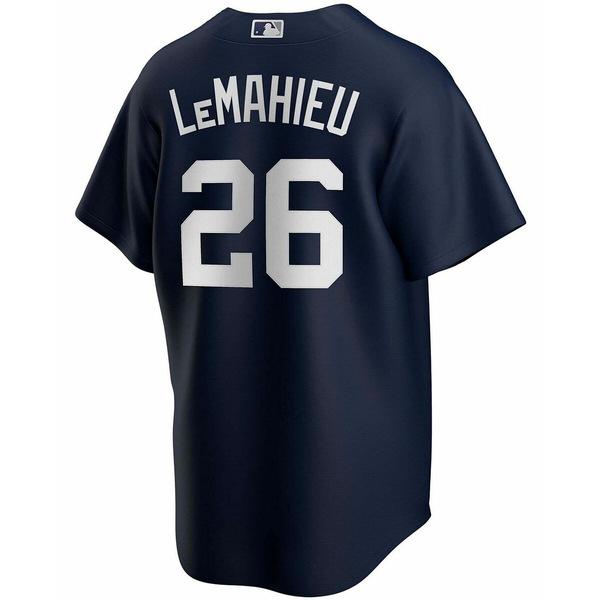 ナイキ Tシャツ トップス レディース Men's DJ LeMahieu Navy New York Yankees Alternate Replica Player Jersey Navy｜asty-shop2｜02