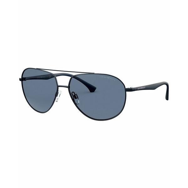 【在庫僅少】 エンポリオ アルマーニ サングラス・アイウェア アクセサリー メンズ Men's Sunglasses, EA2096 60 MATTE BLUE サングラス