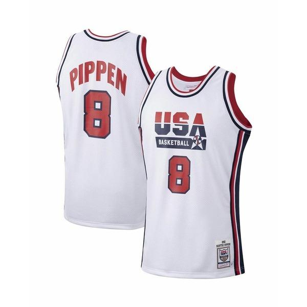 ミッチェルネス パーカー・スウェットシャツ アウター メンズ Men´s Scottie Pippen White USA Basketball  Authentic 1992 Jersey 安い専門店
