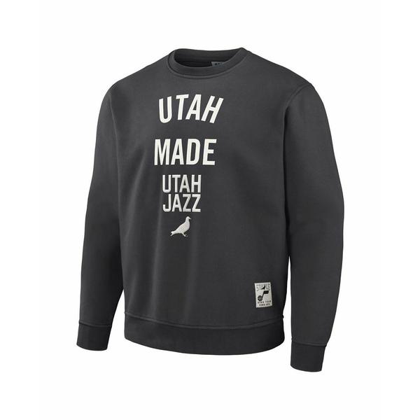 ステイプル パーカー・スウェットシャツ アウター レディース Men's NBA x Anthracite Utah Jazz Plush Pullover Sweatshirt Anthracite｜asty-shop2｜03