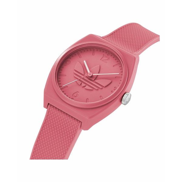 アディダス 腕時計 アクセサリー レディース Unisex Three Hand Project Two Pink Resin Strap Watch 38mm Pink｜asty-shop2｜05