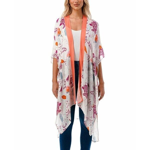 驚きの価格が実現 Floral Tossed Women S レディース アクセサリー マフラー ストール スカーフ マーカスアドレール Kimono Coral Wrap マフラー サイズ One Size Michiganestateplanning Com