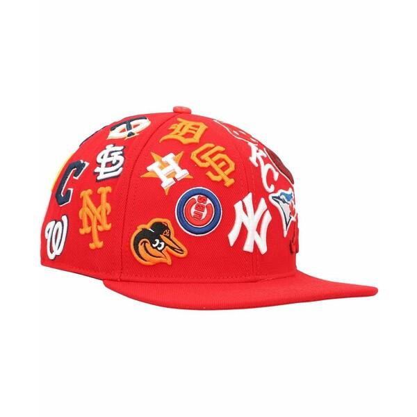 プロスタンダード 帽子 アクセサリー レディース Men's Red Mlb Pro League Wool Snapback Hat Red｜asty-shop2｜03