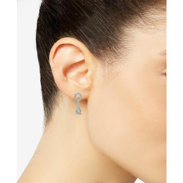アンクライン ピアス・イヤリング アクセサリー メンズ Silver-Tone Pear-Shape Crystal Drop Earrings Crystal｜asty-shop2｜02