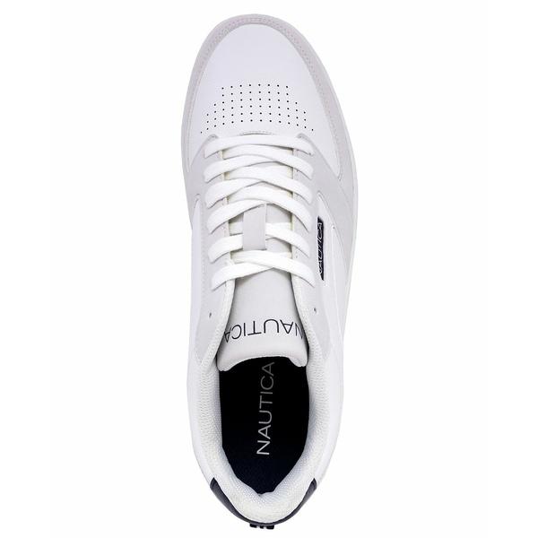 ナウティカ スニーカー シューズ メンズ Men's Bascule Casual Flat Sneakers White, Gray, Navy｜asty-shop2｜03