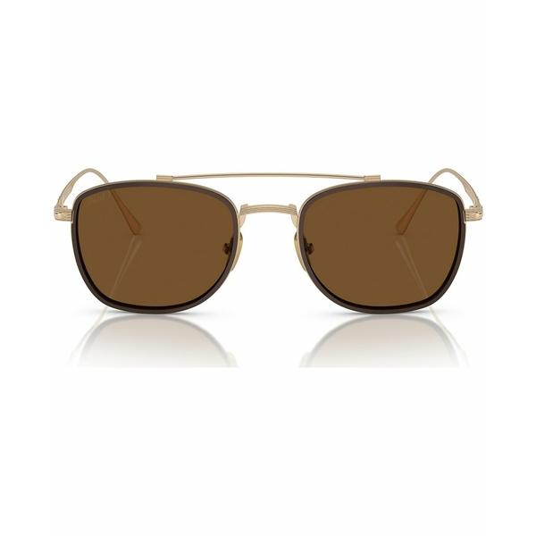 ペルソル サングラス・アイウェア アクセサリー メンズ Men's Polarized Sunglasses, Polar PO5005ST Gold, Brown｜asty-shop2｜02