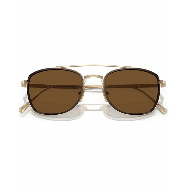 ペルソル サングラス・アイウェア アクセサリー メンズ Men's Polarized Sunglasses, Polar PO5005ST Gold, Brown｜asty-shop2｜05