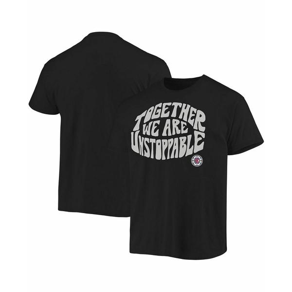 上質で快適 Positive Clippers LA Black Men's メンズ トップス Tシャツ ジャンクフード Message Black T-shirt Washed Enzyme 半袖