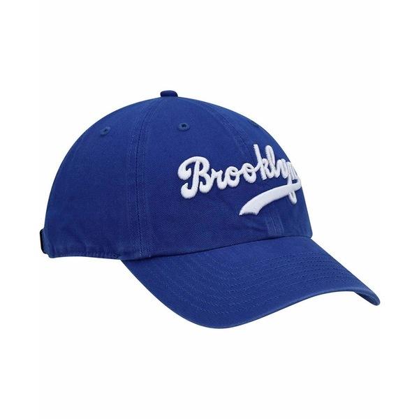 ４７ブランド 帽子 アクセサリー メンズ Men S Royal Brooklyn Dodgers Logo Cooperstown Collection Clean Up Adjustable Hat Royal 限定販売