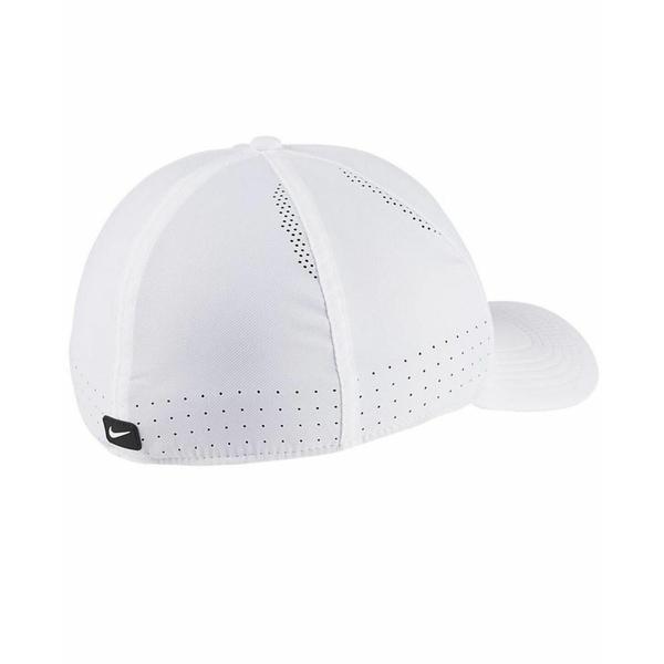 ナイキ 帽子 アクセサリー レディース Men's White Classic99 Swoosh Performance Flex Hat-DNU White/blac｜asty-shop2｜02