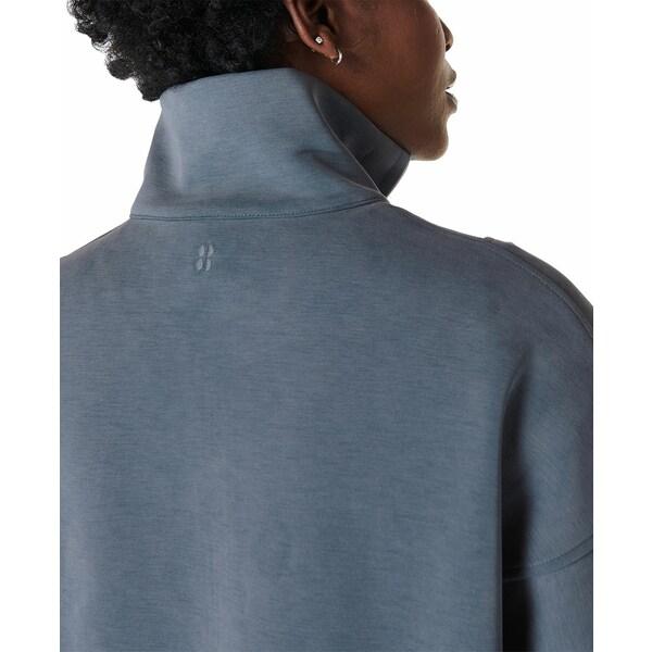 売れ筋商品|||スウェッティベティ カットソー トップス レディース Women's Funnel Neck 1/2-Zip Sweatshirt Subdued Blue
