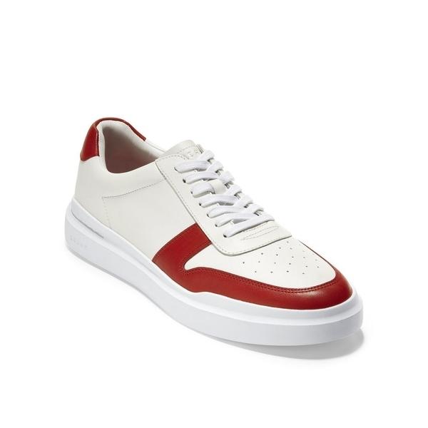 新しいコレクション コールハーン スニーカー シューズ メンズ Men S Grandpro Rally Court Sneaker White Red 新版 Abmicse Org