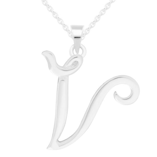 売れ筋 ジャニ ベルニーニ ネックレス チョーカー ペンダントトップ アクセサリー レディース Capital Initial Pendant In Sterling Silver V 即発送可能 Southpointbd Com