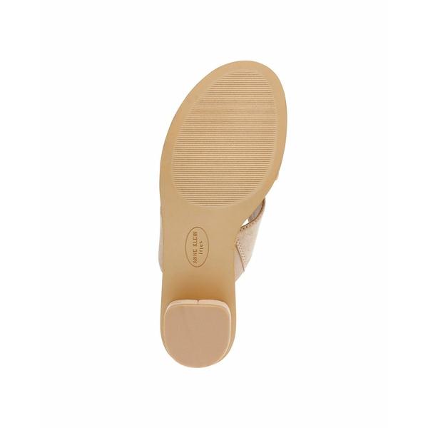 アンクライン サンダル シューズ レディース Women's Timmy Block Heel Slide Sandals Beige Microsuede｜asty-shop2｜05