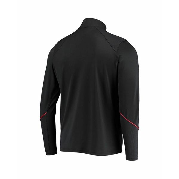 アンダーアーマー ジャケット＆ブルゾン アウター メンズ Men's Black Texas Tech Red Raiders Sideline Performance Lightweight Quarter-Zip Jacket Black｜asty-shop2｜02