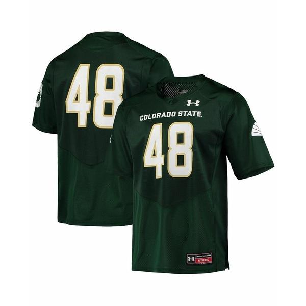 アンダーアーマー Tシャツ トップス レディース Men's #48 Green Colorado State Rams Replica Football Jersey Green｜asty-shop2｜04