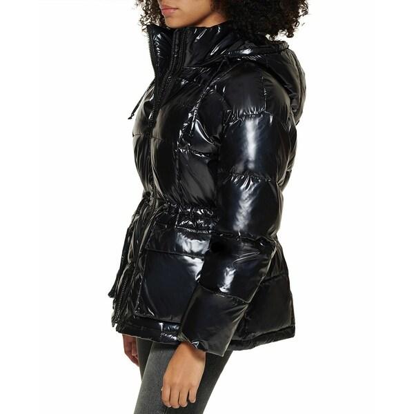 種類豊富な品揃え レディース アウター ジャケット ブルゾン リーバイス Quilted Black Pearlized Waist Cinch With Coat Puffer Hooded テーラード ブレザー サイズ Xl Oroagri Eu