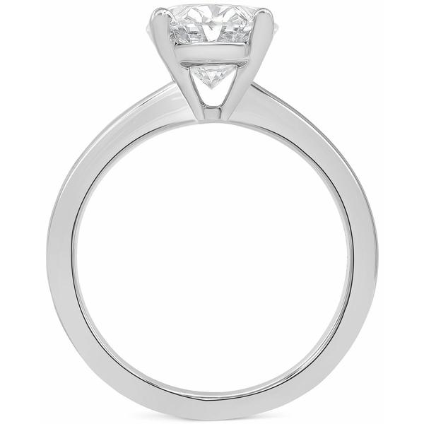 バッジェリーミシュカ リング アクセサリー メンズ Certified Lab Grown Diamond Oval-Cut Solitaire Engagement Ring (5 ct. t.w.) in 14k Gold White Gold｜asty-shop2｜02