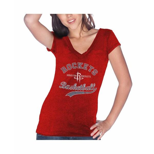 マジェスティック Tシャツ トップス レディース Women's Threads James Harden Red Houston Rockets Name & Number Tri-Blend T-shirt Red｜asty-shop2｜02