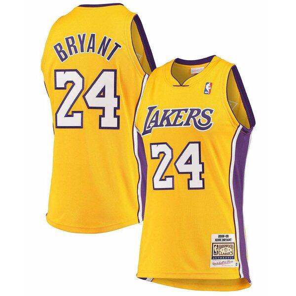 ミッチェル ネス 野球 ユニフォーム トップス Yellow メンズ Los Angeles Angeles Lakers Men S Authentic Jersey Kobe