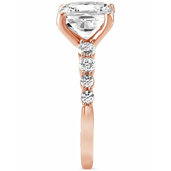 バッジェリーミシュカ リング アクセサリー メンズ Lab Grown Certified Diamond Cushion Engagement Ring (5-1/2 ct. t.w.) in 14k Gold Rose Gold｜asty-shop2｜04