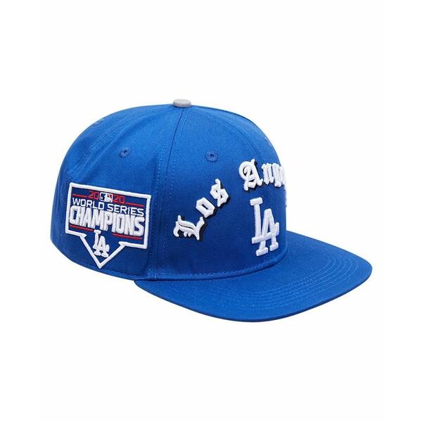 プロスタンダード 帽子 アクセサリー レディース Men's Royal Los Angeles Dodgers 2020 World Series Old English Snapback Hat Royal｜asty-shop2｜03