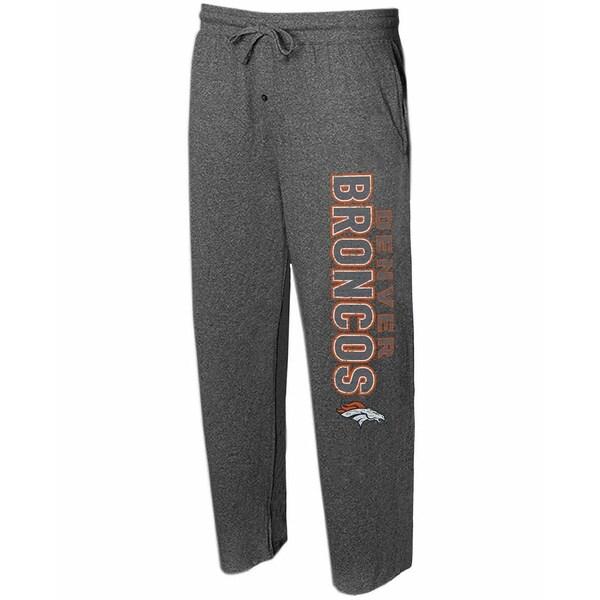 公式 Denver Charcoal Men's メンズ ボトムス カジュアルパンツ コンセプトスポーツ Broncos Charcoal Pants Lounge Knit Quest チノパンツ