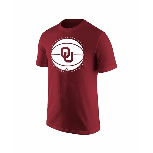 ジョーダン Tシャツ トップス レディース Men's Crimson Oklahoma Sooners Basketball Logo T-shirt Crimson｜asty-shop2｜04