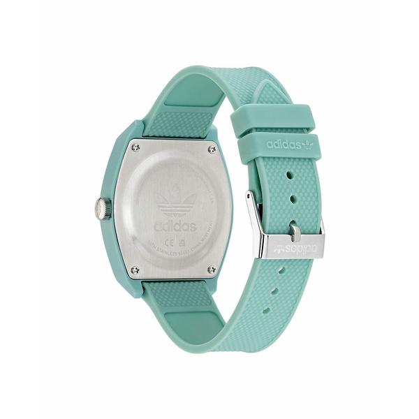 アディダス 腕時計 アクセサリー レディース Unisex Three Hand Project Two Green Resin Strap Watch 38mm Green｜asty-shop2｜02