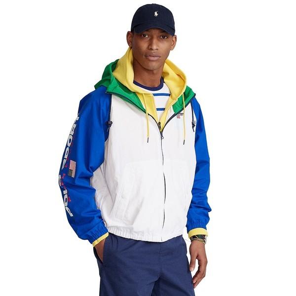 日本製 ラルフローレン ジャケット ブルゾン アウター メンズ Polo Ralph Lauren Men S Water Repellent Windbreaker Pure White Multi 送料無料 Www Skylanceronline Com