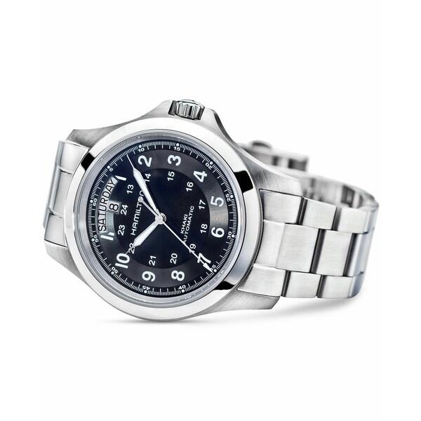 ハミルトン 腕時計 アクセサリー メンズ Men's Swiss Automatic Khaki King Stainless Steel Bracelet Watch 40mm H64455133 Silver｜asty-shop2｜05