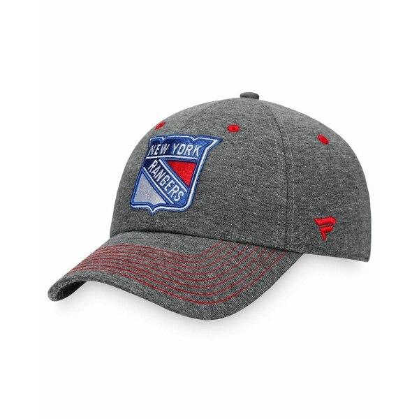 【上品】 ファナティクス 帽子 Charcoal Heathered Hat Adjustable Rangers York New Charcoal Heathered Men's メンズ アクセサリー ニット帽、ビーニー