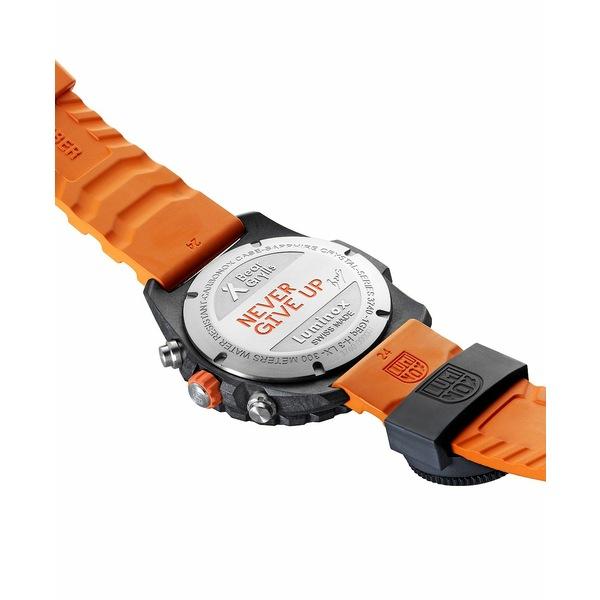 ルミノックス 腕時計 アクセサリー レディース Men's Swiss Chronograph Bear Grylls Survival Master Series Compass Orange Rubber Strap Watch 45mm No Color｜asty-shop2｜03