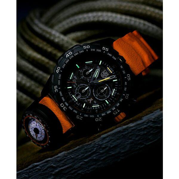 ルミノックス 腕時計 アクセサリー レディース Men's Swiss Chronograph Bear Grylls Survival Master Series Compass Orange Rubber Strap Watch 45mm No Color｜asty-shop2｜04