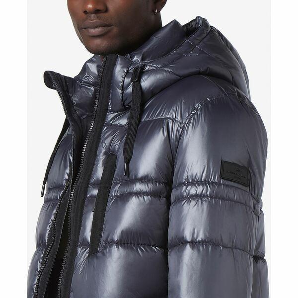 マークニューヨーク ジャケット＆ブルゾン アウター メンズ Men's Gotham Super Wet Cire Puffer with Grossgrain Trim Asphalt｜asty-shop2｜04