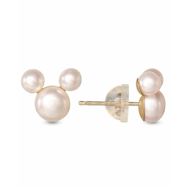 スタイルズ Styles ディズニー ピアス イヤリング アクセサリー レディース Children S Cultured Freshwater Pearl Mouse Stud Earrings In 14k Gold Yellow Gold Khayyan Com