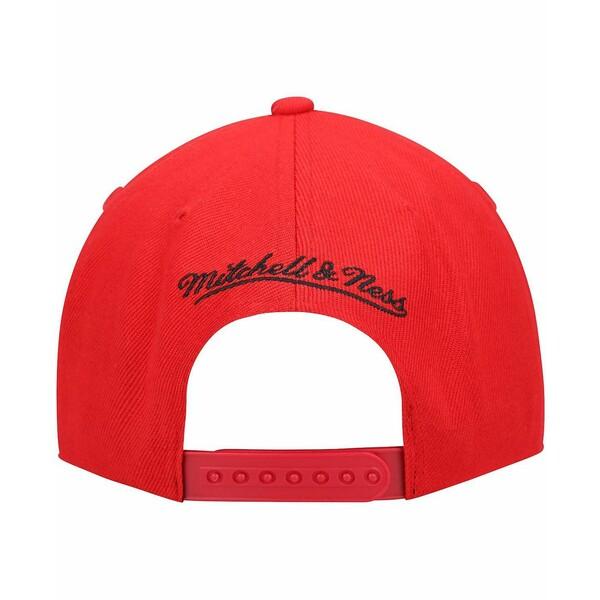 ミッチェル&ネス 帽子 アクセサリー レディース Men's Red Philadelphia 76ers Hardwood Classics Tonal Snapback Hat Red｜asty-shop2｜05