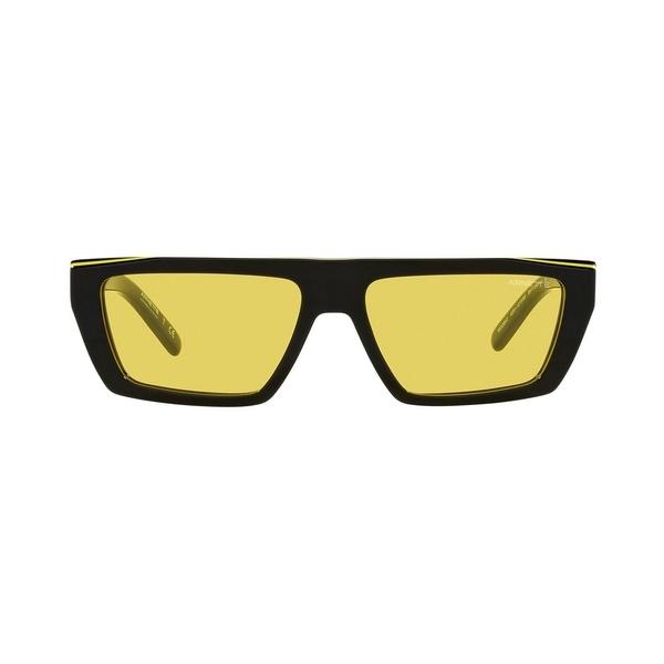 超安い サングラス アイウェア アーネット サングラス アイウェア メンズ アーネット アクセサリー Black Yellow Black Yellow 56 An4281 Sunglasses Men S メンズ 財布 帽子 ファッション小物 Albinofoundation Org