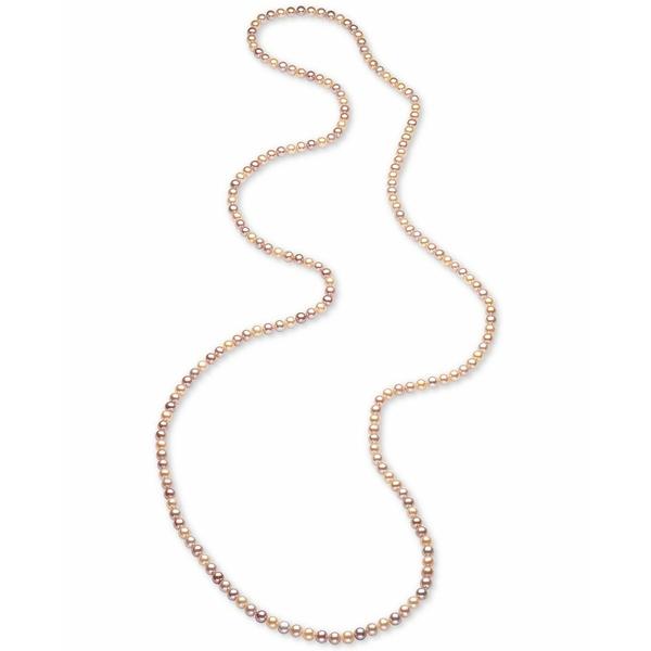 販売売り ベル ドゥ メール ネックレス・チョーカー アクセサリー メンズ 54 inch Cultured Freshwater Pearl Strand Necklace (7-8mm) Pink