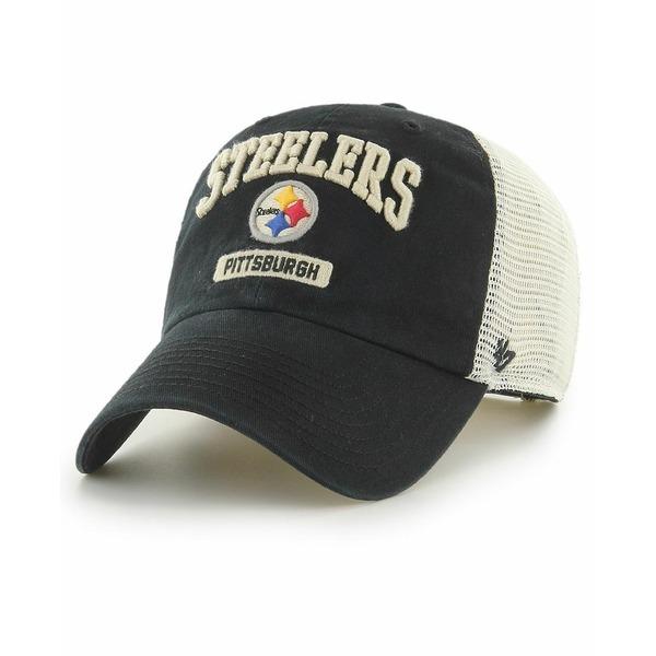 ー品販売 Up Clean Trucker Morgantown Steelers Pittsburgh White And Black 47 Men S メンズ アクセサリー 帽子 ４７ブランド Snapback White Black Hat ニット帽 ビーニー サイズ No Size Www Alnuhud Com
