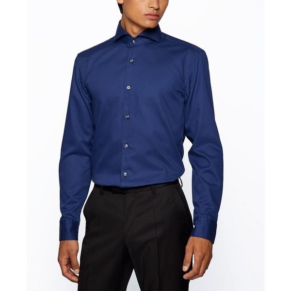 超安い シャツ メンズ ヒューゴボス ヒューゴボス Navy Shirt Slim Fit Men S Boss メンズ トップス シャツ シャツ カジュアルシャツ