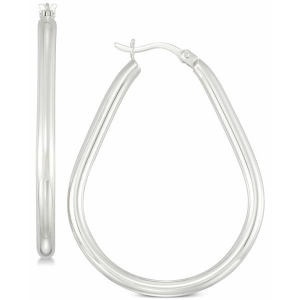 セール価格 公式 シモン アイ スミス ピアス イヤリング アクセサリー レディース Polished Teardrop Hoop Earrings In Sterling Silver Silver 海外正規品 Marve Hn