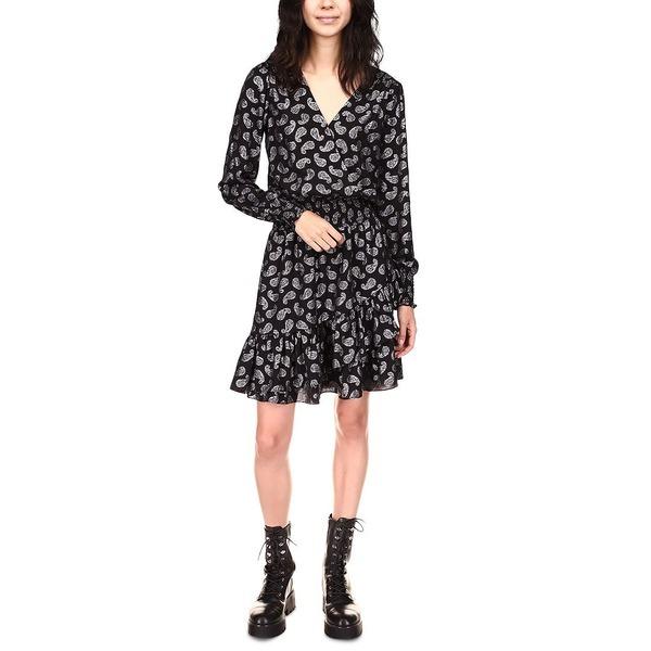売上 マイケルコース ワンピース トップス レディース Julia Metallic Paisley Dress Black アウトレット直販 Plotson Com