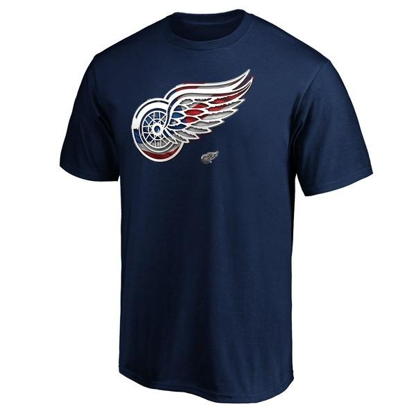 ファナティクス Tシャツ トップス メンズ Branded Detroit Red Red Wings Wave Fanatics Branded Navy Premium Banner Tshirt 海外インポートファッション Wave 75 huq2y 0e9e Asty2 22年国内正規総代理店アイテム