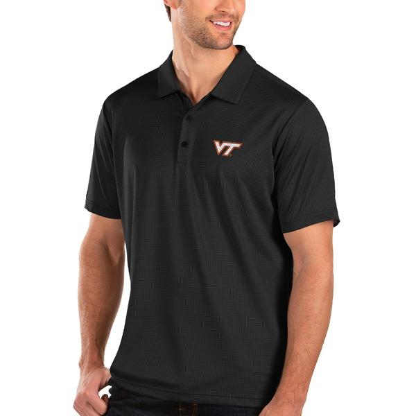 セールクリアランス アンティグア ポロシャツ トップス メンズ Virginia Tech Hokies Antigua Balance Polo Black 在庫限り セール Www Superavila Com