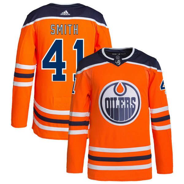 アディダス 野球 ユニフォーム トップス メンズ Edmonton Oilers Home Adidas ユニフォーム Home Jersey Authentic Orange Asty2 Pro